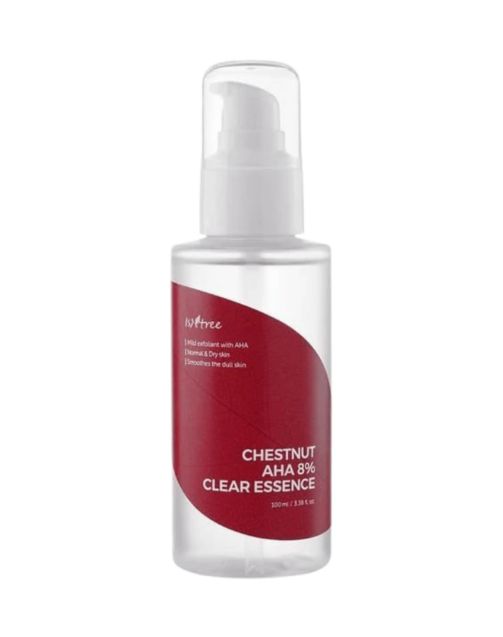 ISNTREE - Chestnut AHA  Clear Essence - Jemná exfoliačná esencia s 8  AHA a extraktom z gaštanovej škrupiny 100ml